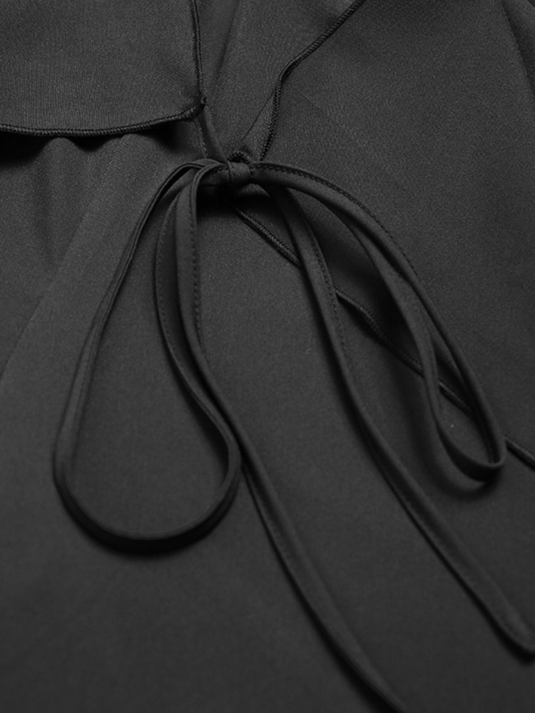 INCERUN Men Pant Elastic Black Irregular Design Skirt Pant Loose Fit Fashion Mens Streetwear Pants S-5XL