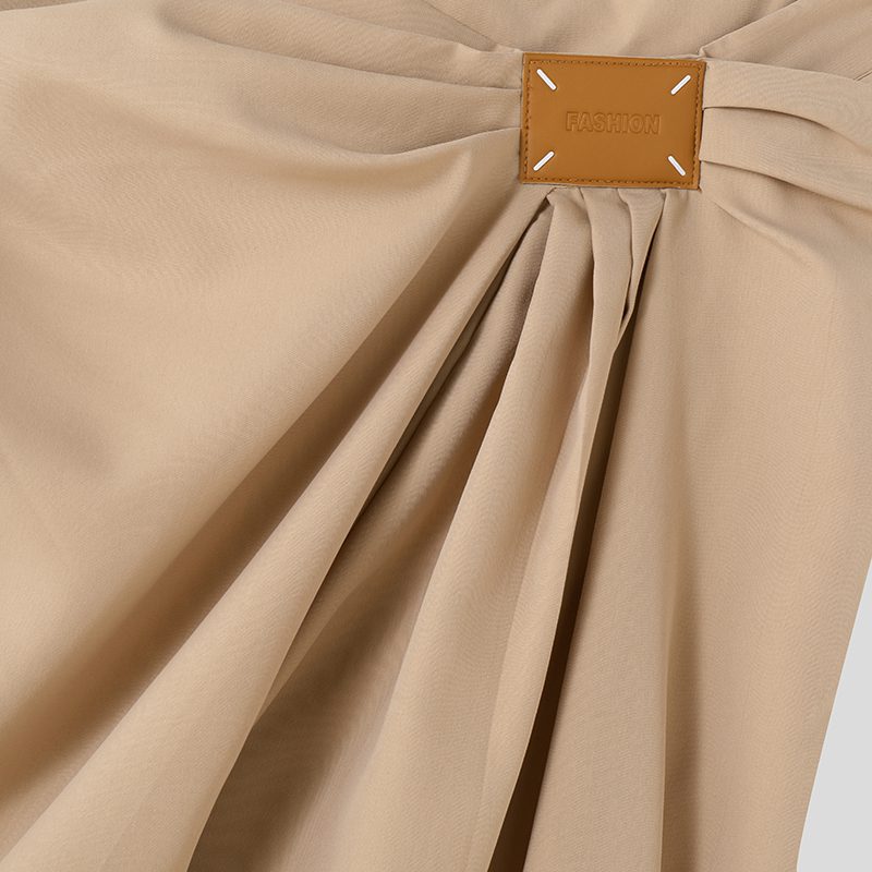 INCERUN Mens Deconstructed Ruched Design Pant Fashion Solid Color Casual Long Trousers with Side Zipper Large Size for Men S-5XL