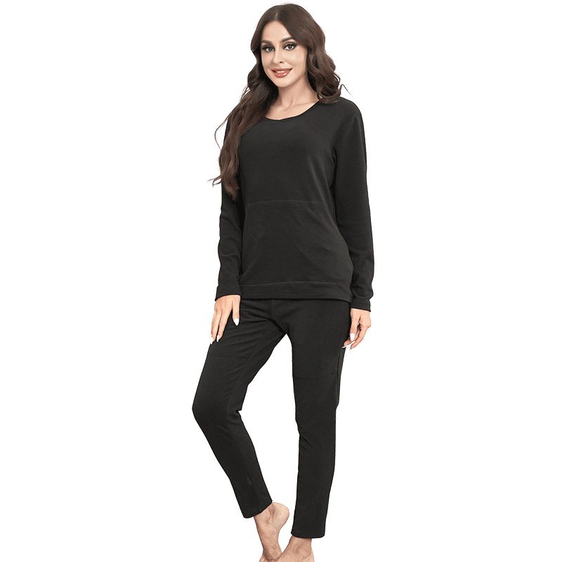 HDA-20 Heating Underwear Pant Set Whole Body Heating Temperature APP Control Thermal Long Sleeves Trousers Men Women Heated Suit USB Electric Thermal Underwear for Winter