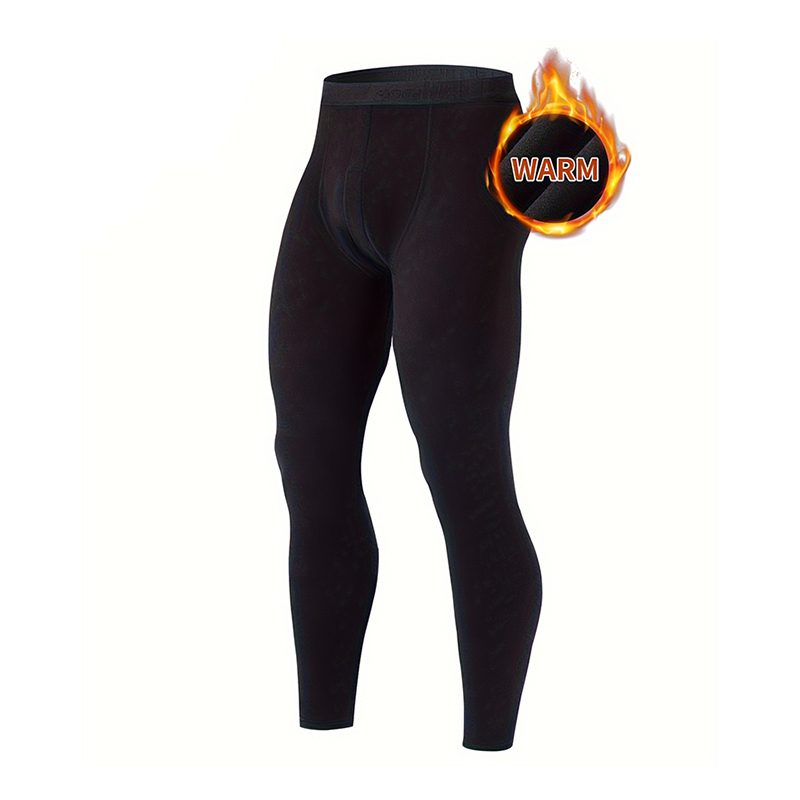 Men’s Warm Compression Pants Winter Thermal Bottom Pants for Sports Outdoor Comfortable Fitness Leggings Autumn Pants