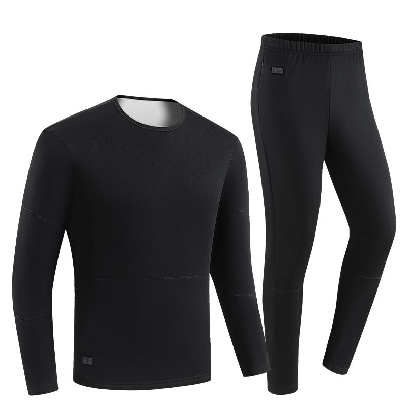 HD-30 Heating Underwear Pant Set Thermal Long Sleeves Trousers Men Women Heated Suit USB Electric Thermal Underwear for Winter