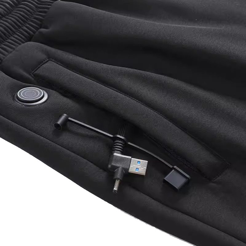 HP-12 Heated Pants 12 Heating Zone 3 Temperature Adjustment Casual Pants Thickening Winter Warm Electric Heating Trouser for Men Women