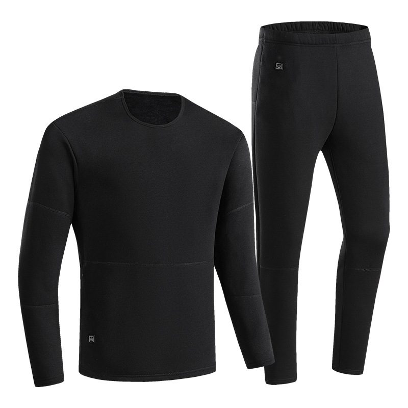 HD-28 Heating Underwear Pant Set Thermal Long Sleeves Trousers Men Women Heated Suit USB Electric Thermal Underwear for Winter