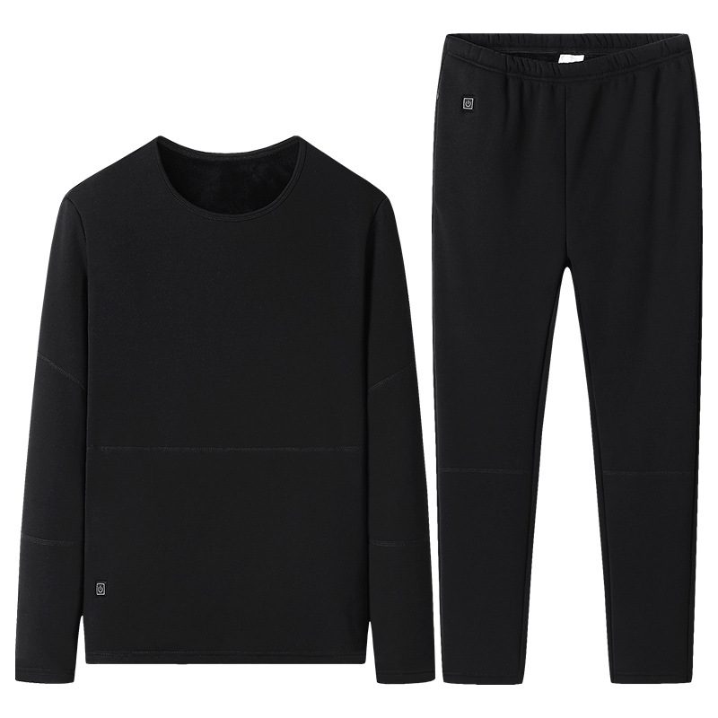 HD-28 Heating Underwear Pant Set Thermal Long Sleeves Trousers Men Women Heated Suit USB Electric Thermal Underwear for Winter